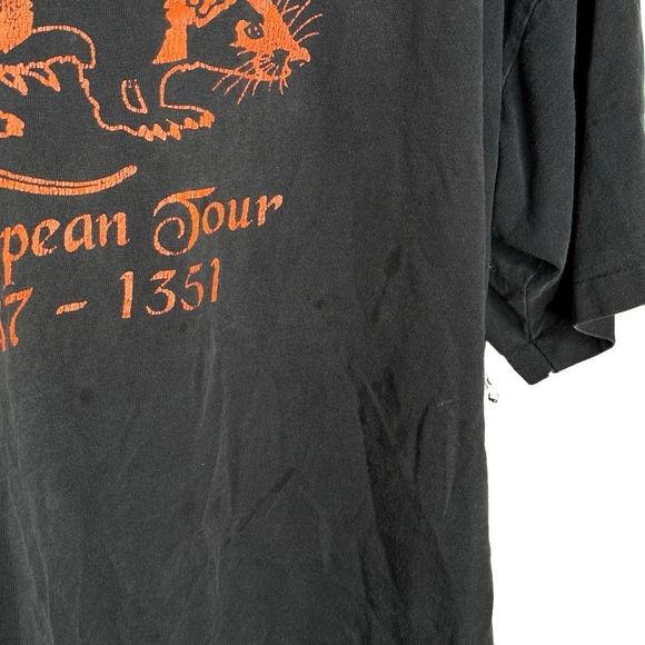 90's Black Death Tour Tee Men’s Size XL European Tour Band T - Picture 5 of 7